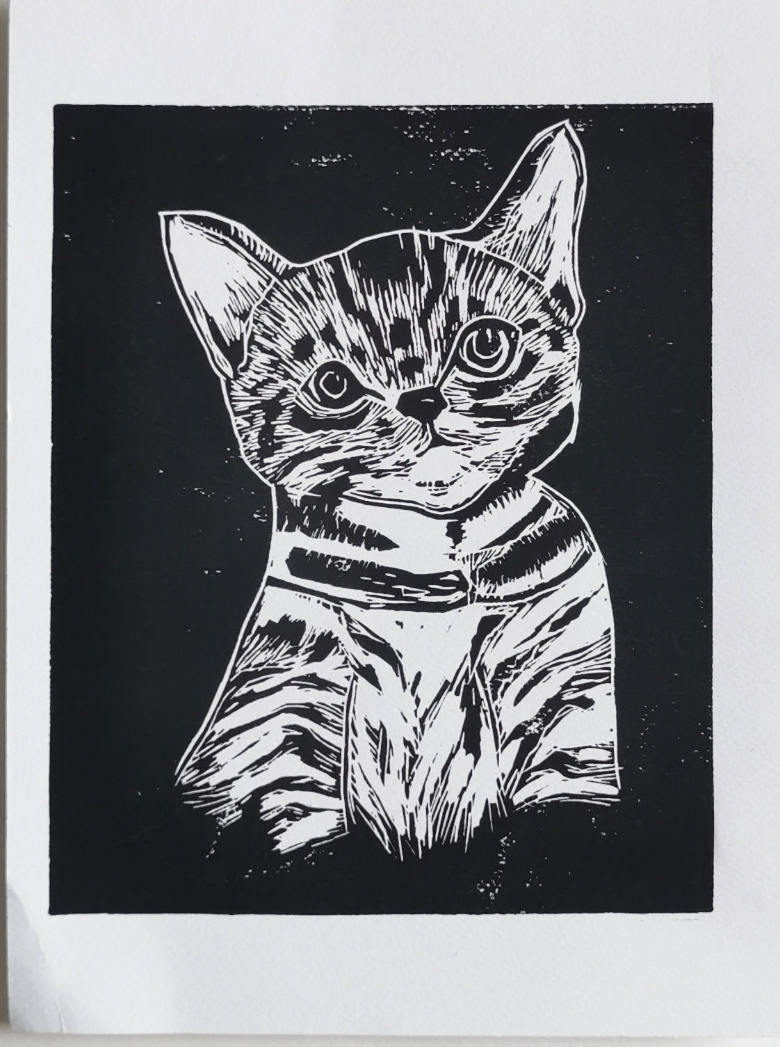 Linoprint Poes