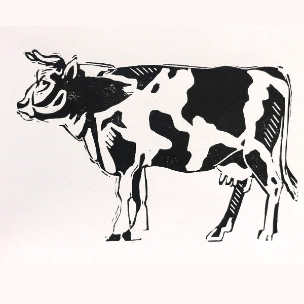 Linoprint Koe