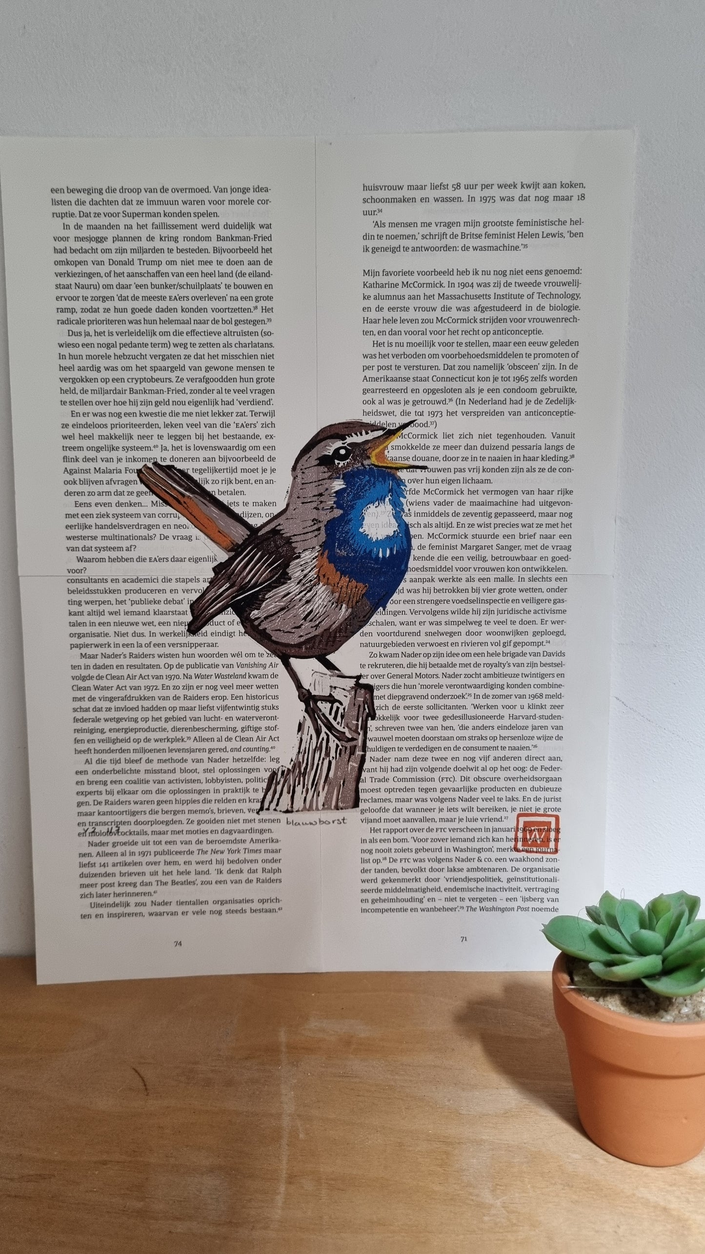 Blauwborst reductie in 11 kleuren
