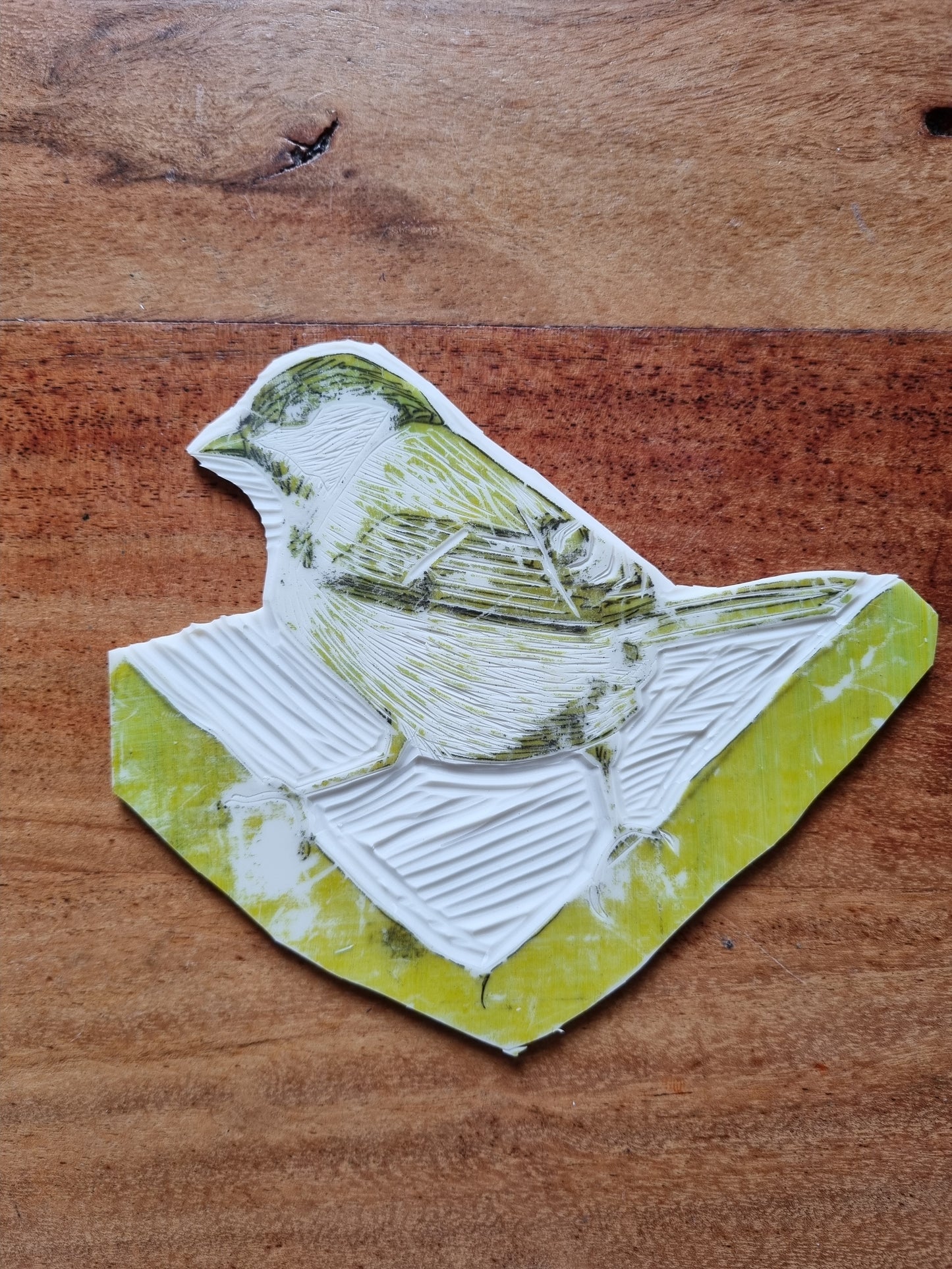 Linoprint Koolmees
