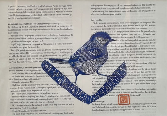 Linoprint Koolmees